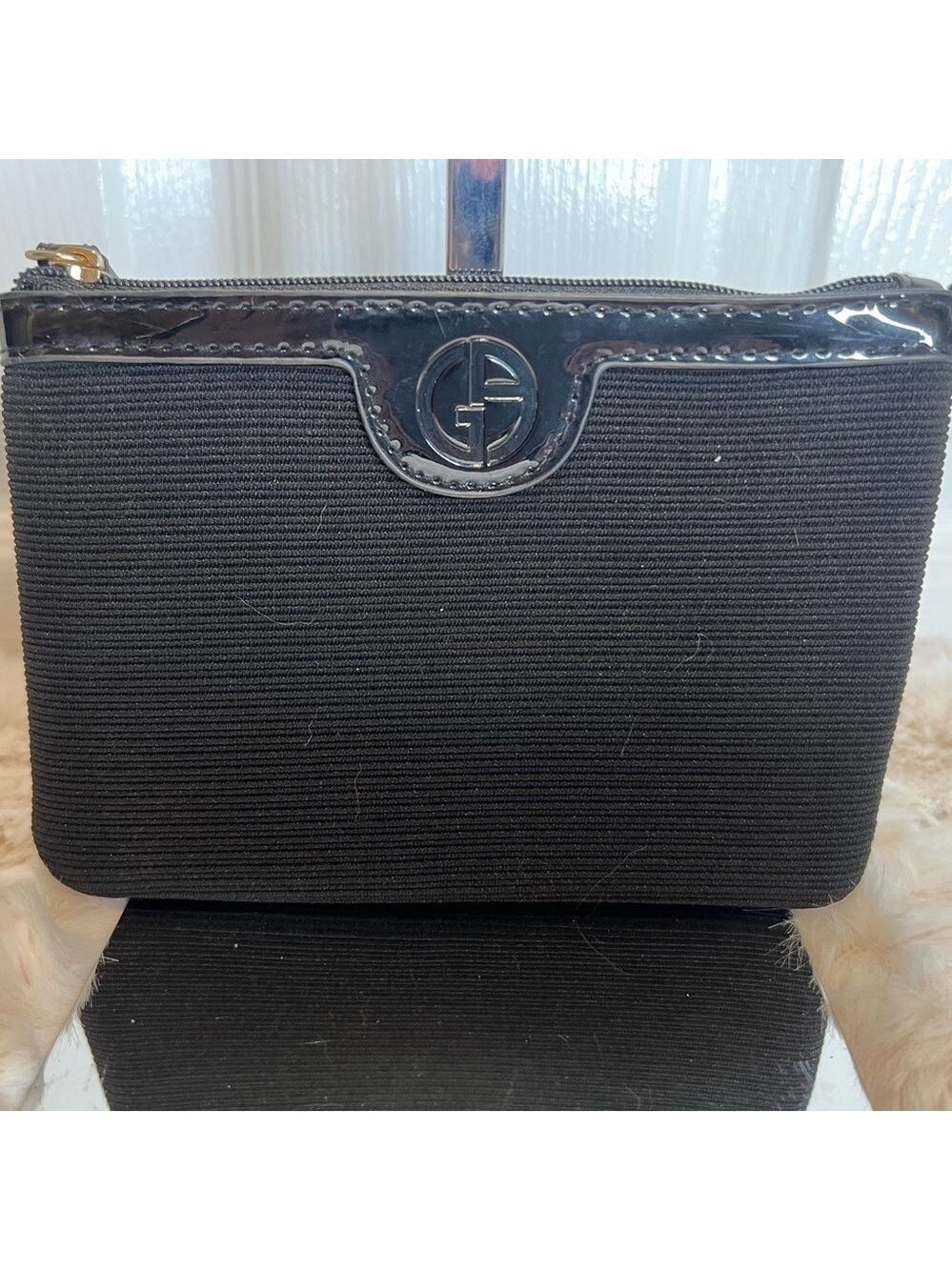 GIORGIO ARMANI ZIPPERED COSMETIC BAG